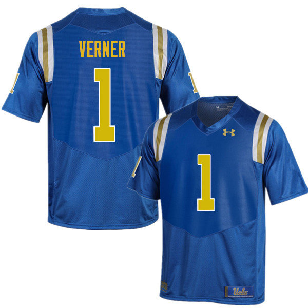 Men #1 Alterraun Verner UCLA Bruins Under Armour College Football Jerseys Sale-Blue